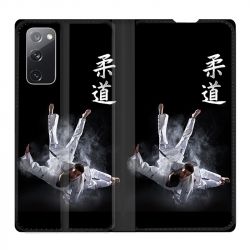 Housse Cuir Portefeuille Pour Samsung Galaxy S20 FE / S20FE Judo Noir
