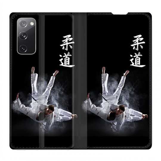 Housse Cuir Portefeuille Pour Samsung Galaxy S20 FE / S20FE Judo Noir