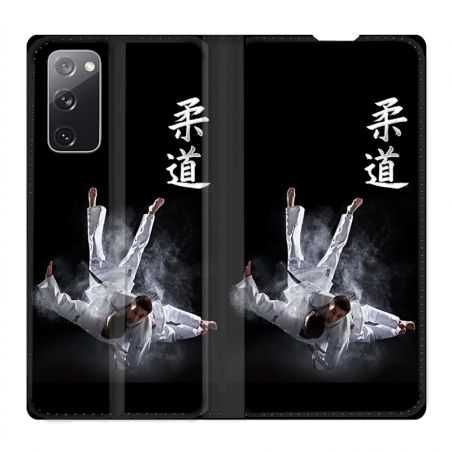 Housse Cuir Portefeuille Pour Samsung Galaxy S20 FE / S20FE Judo Noir