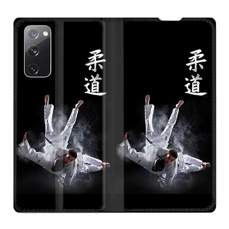 Housse Cuir Portefeuille Pour Samsung Galaxy S20 FE / S20FE Judo Noir