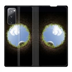 Housse Cuir Portefeuille Pour Samsung Galaxy S20 FE / S20FE Golf Trou