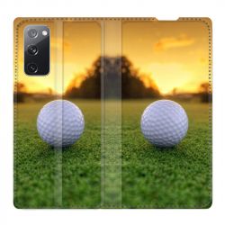 Housse Cuir Portefeuille Pour Samsung Galaxy S20 FE / S20FE Golf Balle