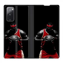 Housse Cuir Portefeuille Pour Samsung Galaxy S20 FE / S20FE Basketeur