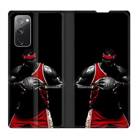 Housse Cuir Portefeuille Pour Samsung Galaxy S20 FE / S20FE Basketeur