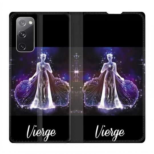 Housse Cuir Portefeuille Pour Samsung Galaxy S20 FE / S20FE Signe Zodiaque 2 Vierge