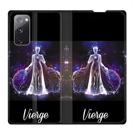 Housse Cuir Portefeuille Pour Samsung Galaxy S20 FE / S20FE Signe Zodiaque 2 Vierge