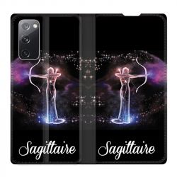 Housse Cuir Portefeuille Pour Samsung Galaxy S20 FE / S20FE Signe Zodiaque 2 Sagittaire