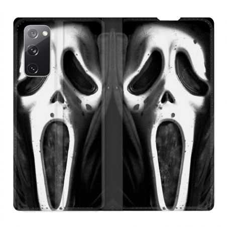 Housse Cuir Portefeuille Pour Samsung Galaxy S20 FE / S20FE Scream Noir