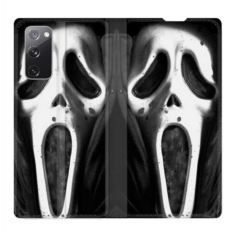 Housse Cuir Portefeuille Pour Samsung Galaxy S20 FE / S20FE Scream Noir