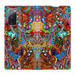 Housse Cuir Portefeuille Pour Samsung Galaxy S20 FE / S20FE Psychedelic Yeux