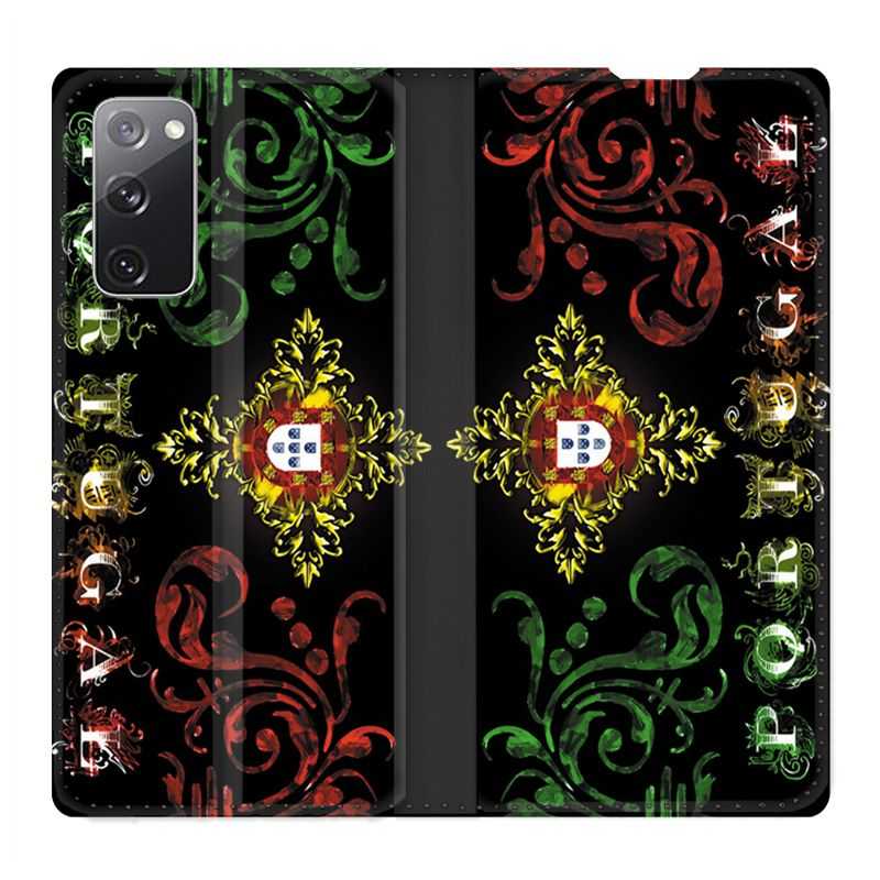 Housse Cuir Portefeuille Pour Samsung Galaxy S20 FE / S20FE Portugal Arabesque