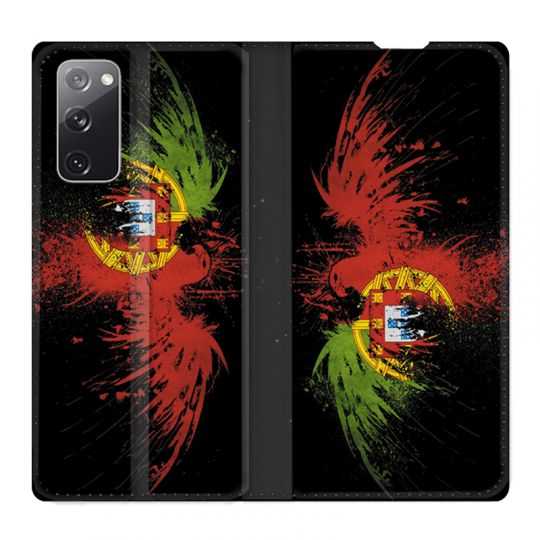 Housse Cuir Portefeuille Pour Samsung Galaxy S20 FE / S20FE Portugal Aigle
