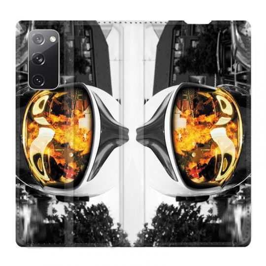 Housse Cuir Portefeuille Pour Samsung Galaxy S20 FE / S20FE Pompier Casque Feu