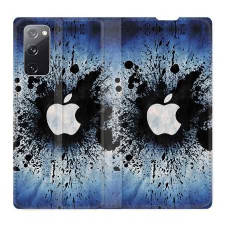 Housse Cuir Portefeuille Pour Samsung Galaxy S20 FE / S20FE Pomme Eclaboussure