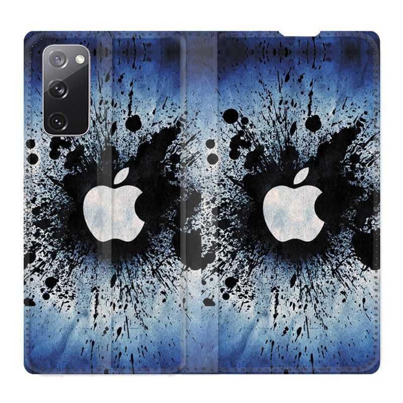 Housse Cuir Portefeuille Pour Samsung Galaxy S20 FE / S20FE Pomme Eclaboussure