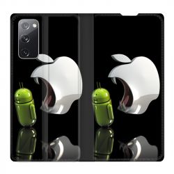 Housse Cuir Portefeuille Pour Samsung Galaxy S20 FE / S20FE Pomme Dent