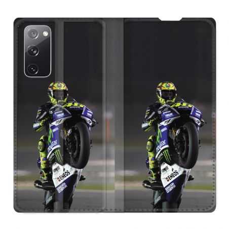 Housse Cuir Portefeuille Pour Samsung Galaxy S20 FE / S20FE Moto Wheeling