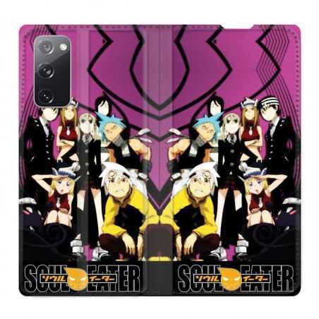 Housse Cuir Portefeuille Pour Samsung Galaxy S20 FE / S20FE Manga Soul Eater Violet