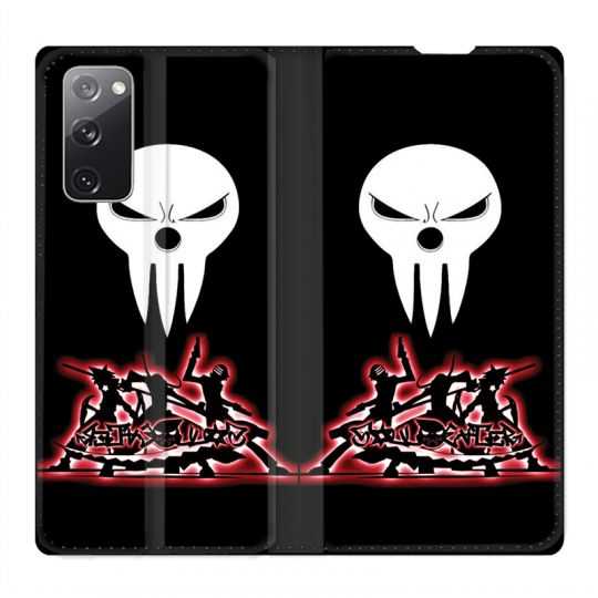 Housse Cuir Portefeuille Pour Samsung Galaxy S20 FE / S20FE Manga Soul Eater Noir