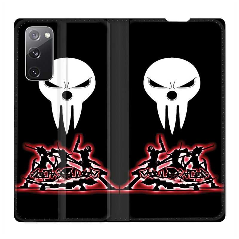 Housse Cuir Portefeuille Pour Samsung Galaxy S20 FE / S20FE Manga Soul Eater Noir