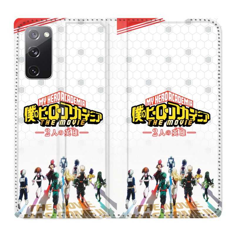 Housse Cuir Portefeuille Pour Samsung Galaxy S20 FE / S20FE Manga My Hero Academia Blanc