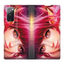 Housse Cuir Portefeuille Pour Samsung Galaxy S20 FE / S20FE Manga Elfe