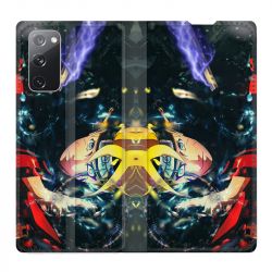 Housse Cuir Portefeuille Pour Samsung Galaxy S20 FE / S20FE Manga Boruto Eclair