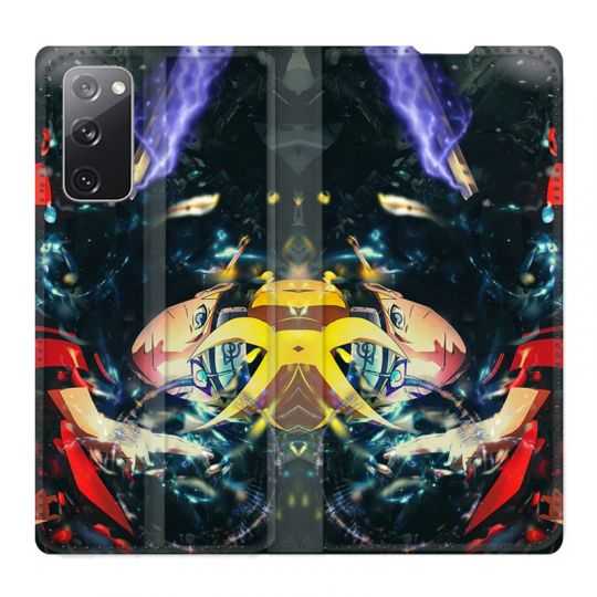 Housse Cuir Portefeuille Pour Samsung Galaxy S20 FE / S20FE Manga Boruto Eclair