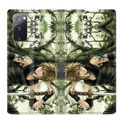 Housse Cuir Portefeuille Pour Samsung Galaxy S20 FE / S20FE Manga Bois
