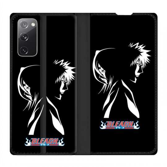 Housse Cuir Portefeuille Pour Samsung Galaxy S20 FE / S20FE Manga Bleach Duo