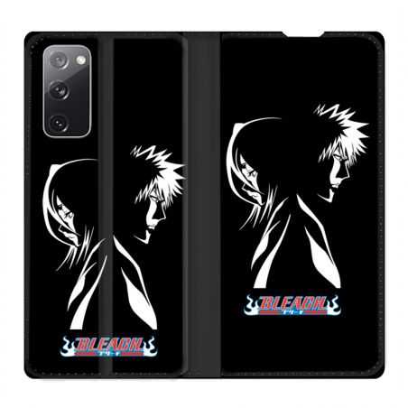 Housse Cuir Portefeuille Pour Samsung Galaxy S20 FE / S20FE Manga Bleach Duo