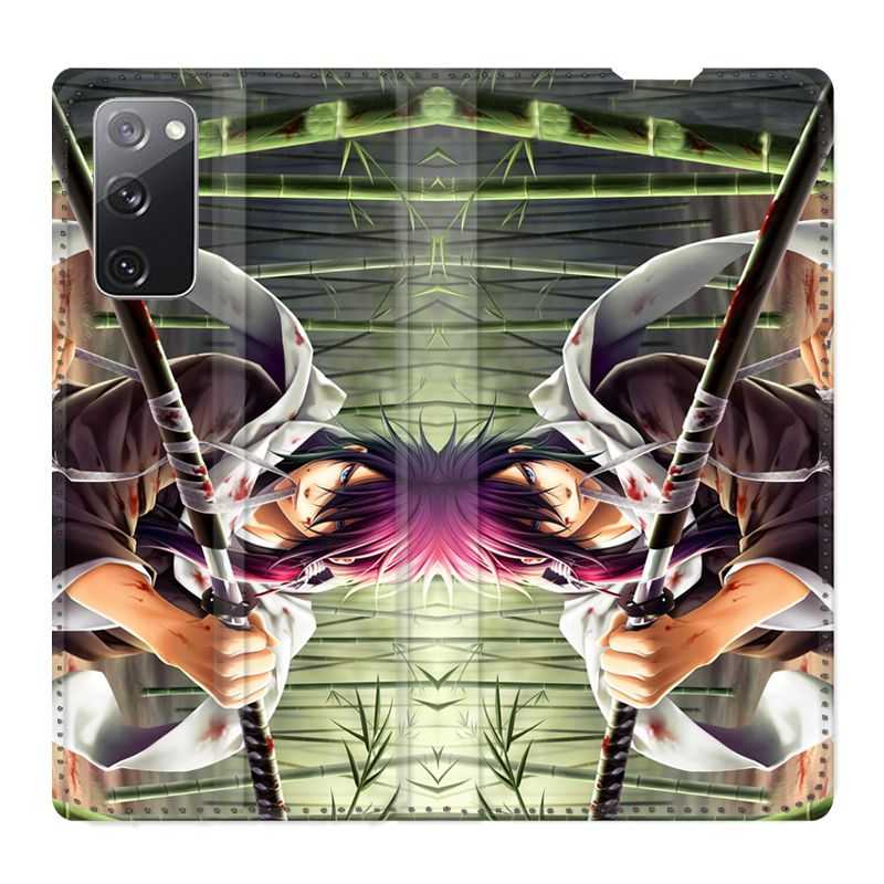 Housse Cuir Portefeuille Pour Samsung Galaxy S20 FE / S20FE Manga Bambou