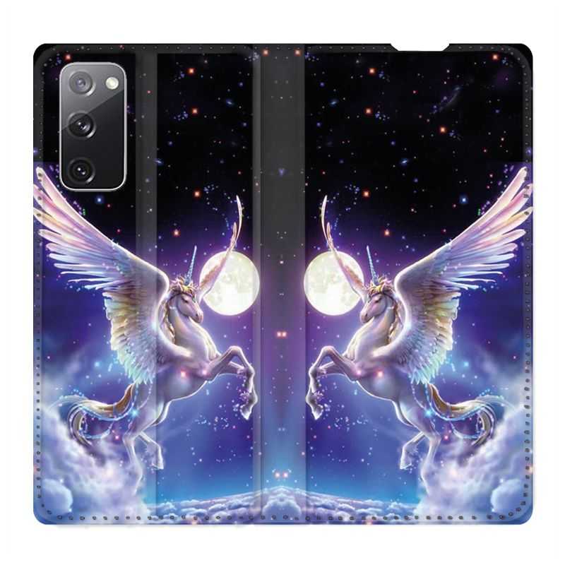 Housse Cuir Portefeuille Pour Samsung Galaxy S20 FE / S20FE Licorne Céleste