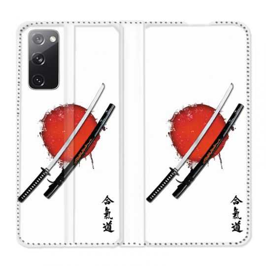 Housse Cuir Portefeuille Pour Samsung Galaxy S20 FE / S20FE Japon Epée