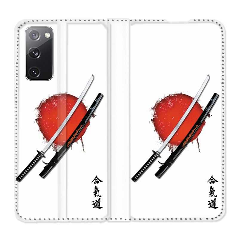 Housse Cuir Portefeuille Pour Samsung Galaxy S20 FE / S20FE Japon Epée
