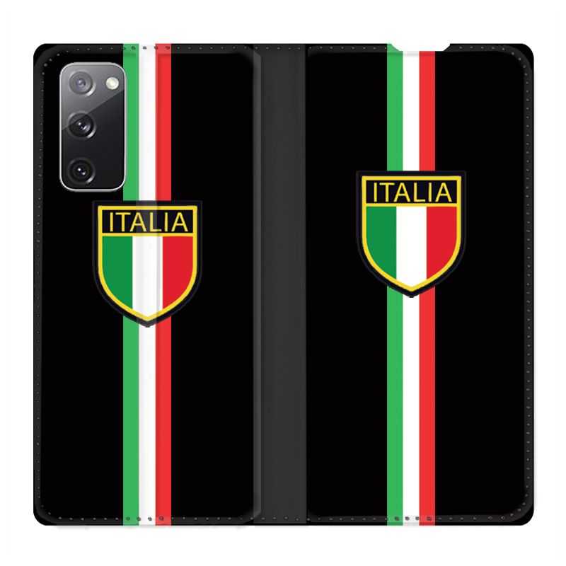 Housse Cuir Portefeuille Pour Samsung Galaxy S20 FE / S20FE Italie 3 Noir
