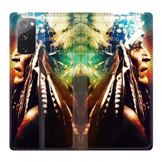 Housse Cuir Portefeuille Pour Samsung Galaxy S20 FE / S20FE Indien