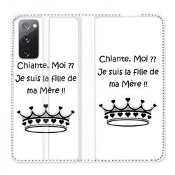 Housse Cuir Portefeuille Pour Samsung Galaxy S20 FE / S20FE Humour Moi Chiante
