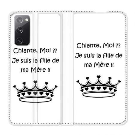 Housse Cuir Portefeuille Pour Samsung Galaxy S20 FE / S20FE Humour Moi Chiante