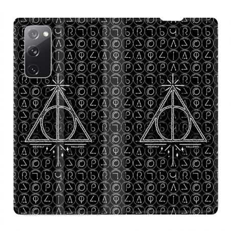 Housse Cuir Portefeuille Pour Samsung Galaxy S20 FE / S20FE WB License Harry Potter Triangle noir