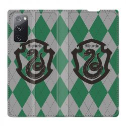 Housse Cuir Portefeuille Pour Samsung Galaxy S20 FE / S20FE WB License Harry Potter Slytherin
