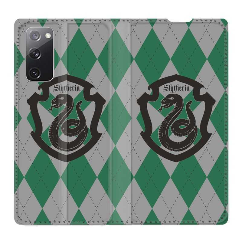 Housse Cuir Portefeuille Pour Samsung Galaxy S20 FE / S20FE WB License Harry Potter Slytherin