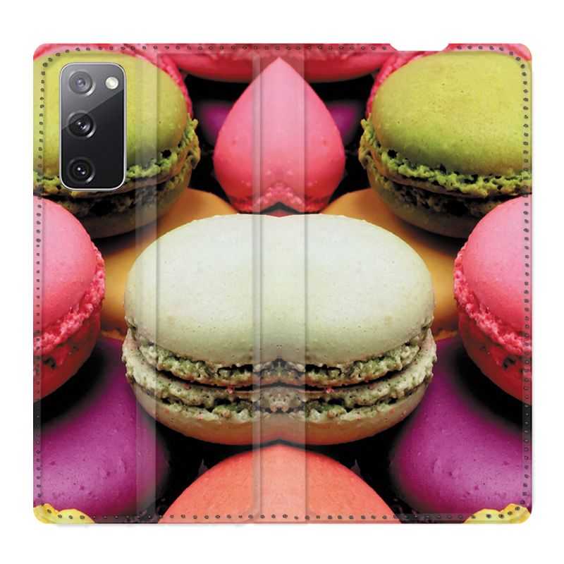 Housse Cuir Portefeuille Pour Samsung Galaxy S20 FE / S20FE Macaron