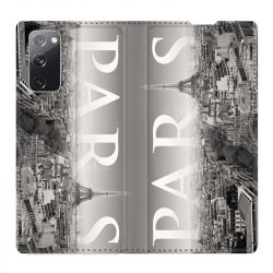 Housse Cuir Portefeuille Pour Samsung Galaxy S20 FE / S20FE France Paris Vintage