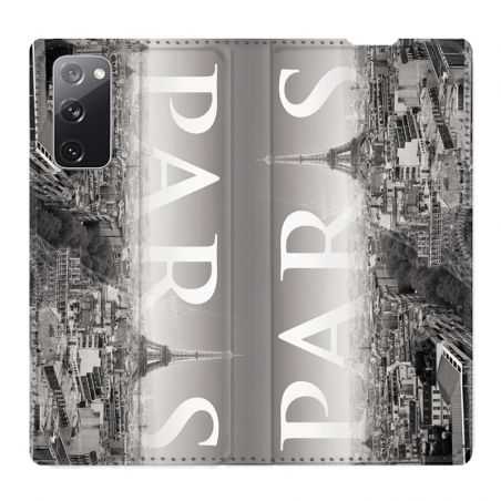 Housse Cuir Portefeuille Pour Samsung Galaxy S20 FE / S20FE France Paris Vintage