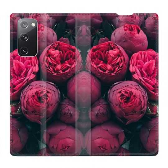 Housse Cuir Portefeuille Pour Samsung Galaxy S20 FE / S20FE Fleur Pivoine