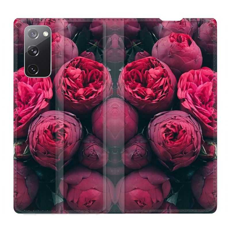 Housse Cuir Portefeuille Pour Samsung Galaxy S20 FE / S20FE Fleur Pivoine