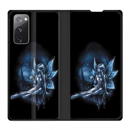Housse Cuir Portefeuille Pour Samsung Galaxy S20 FE / S20FE Fee Bleu