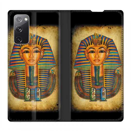 Housse Cuir Portefeuille Pour Samsung Galaxy S20 FE / S20FE Egypte Pharaon