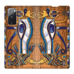 Housse Cuir Portefeuille Pour Samsung Galaxy S20 FE / S20FE Egypte Papyrus